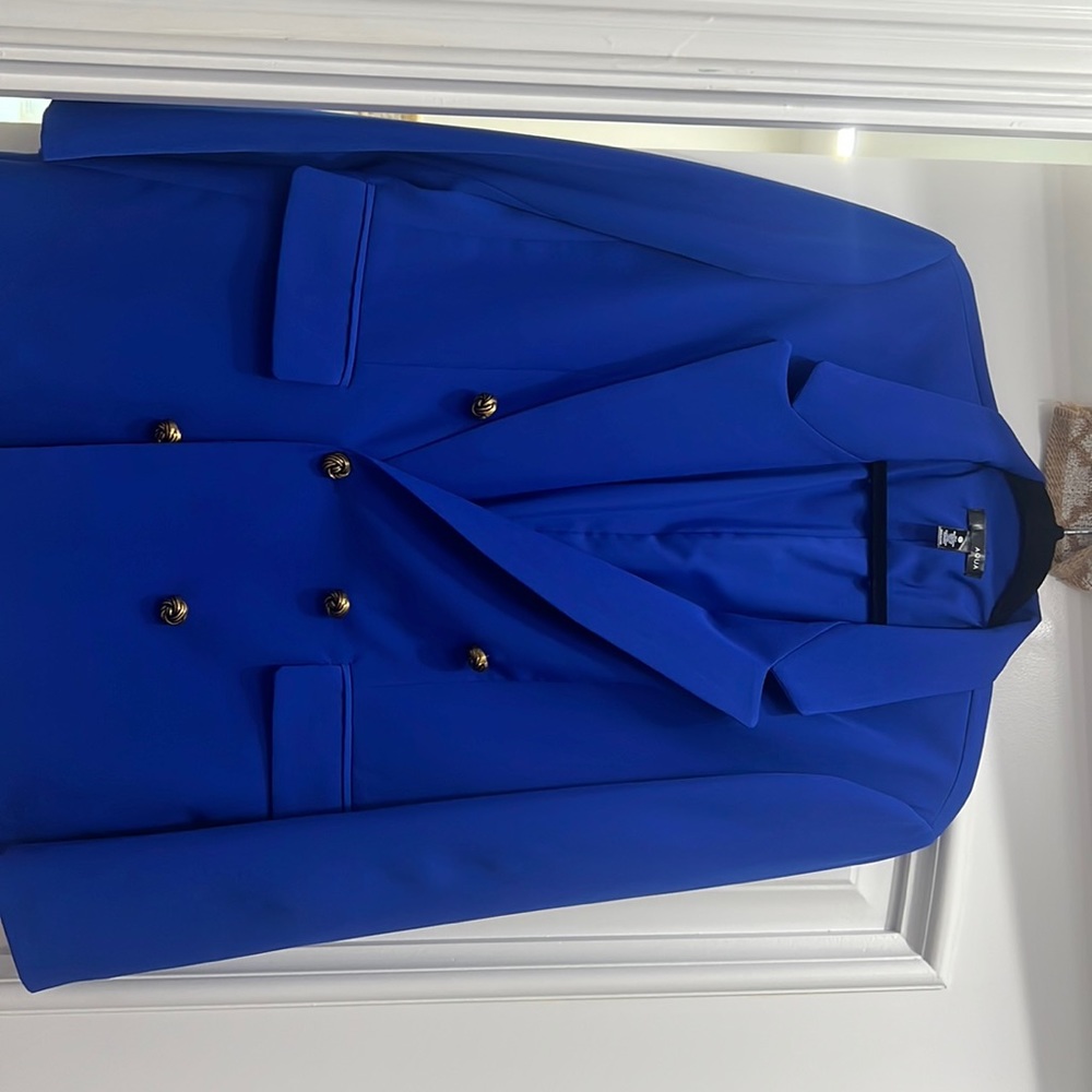 Aqua royal blue blazer